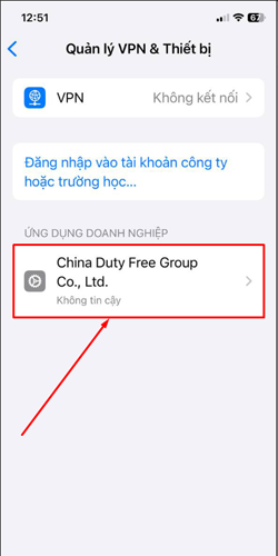 lựa chọn vào ứng dụng của nhà cái BY88 để xác minh ứng dụng trên IOS